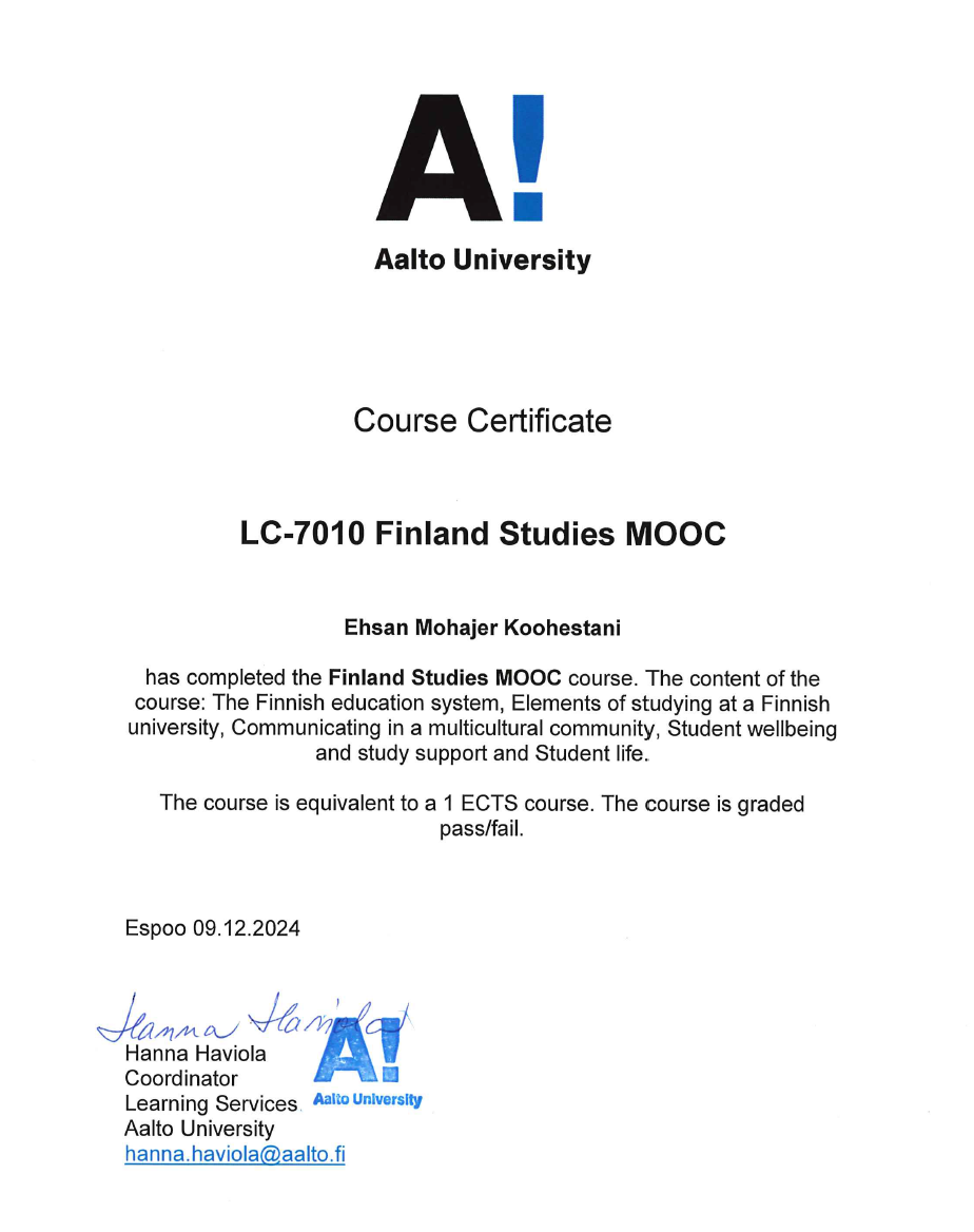 Certificate Screenshot